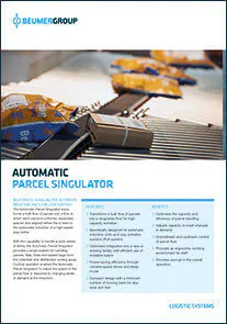 Parcel Singulator PDF
